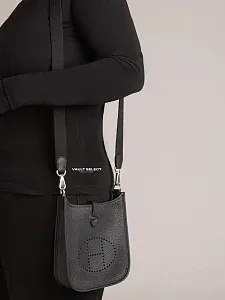 Hermès Сумка Evelyne 16 Black Clemence Palladium Hardware - фото 2