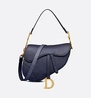 Dior Сумка Saddle с ремнем Indigo Blue - фото 1