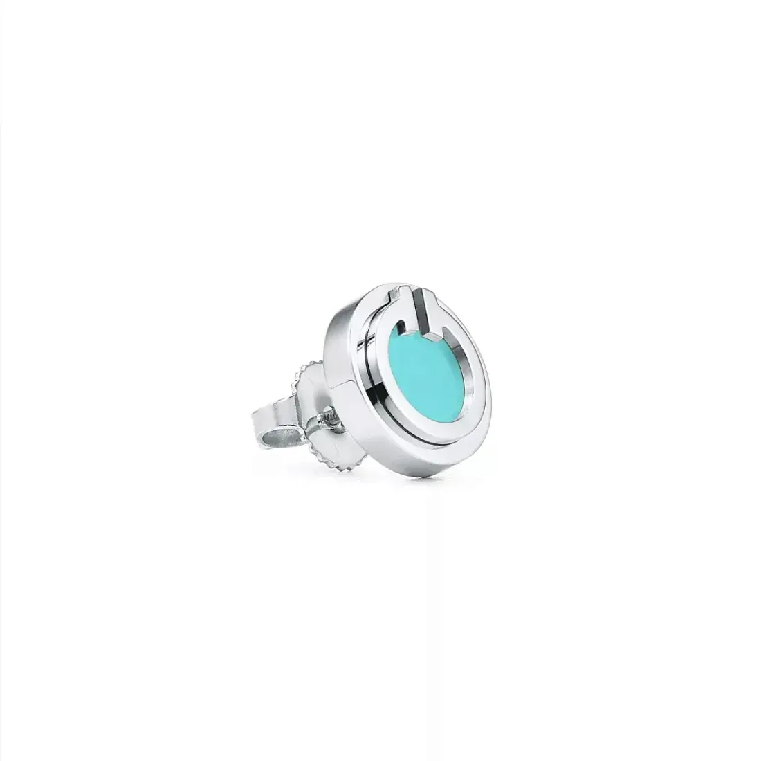 Tiffany & Co. Серьги T Mother-of-pearl Circle Earrings White Gold - фото 3