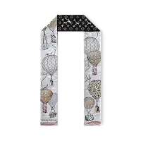 Louis Vuitton Шелковая лента Up And Away Black White - фото 1