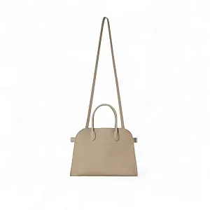 The Row Сумка Soft Margaux 12 из кожи Dark Taupe - фото 5