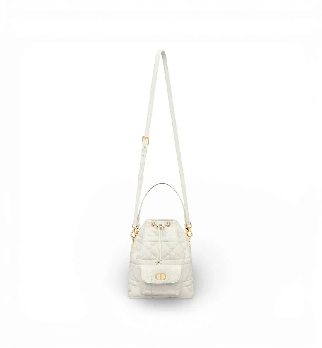 Dior Сумка Bucket Caro Small Latte - фото 5