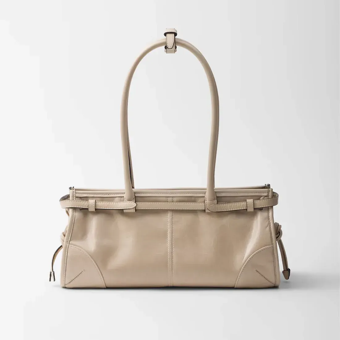 Prada Средняя кожаная сумка Travertine - фото 5