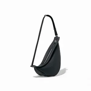 The Row Сумка Large Slouchy Banana Black из кожи - фото 3