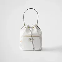 Prada Сумка Duet из лакированной кожи naplak White - фото 1