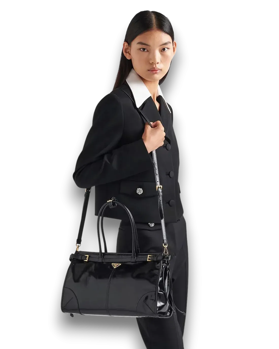 Prada Сумка Bonnie large leather - фото 8