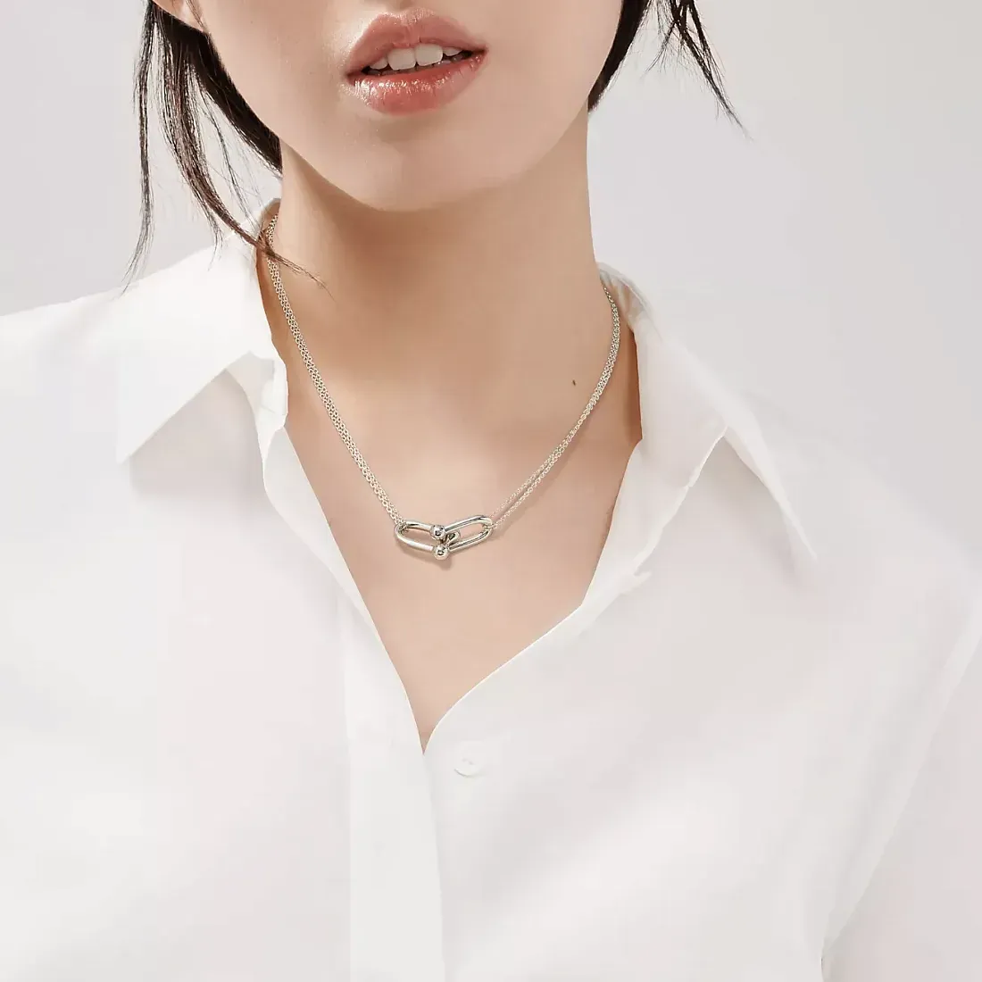 Tiffany & Co. Подвеска HardWear Large Double Link Pendant in Sterling Silver - фото 2