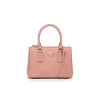 Prada Мини-сумка Galleria из сафьяновой кожи Petal Pink - фото 1