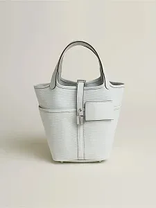 Hermès Сумка Picotin 18 Cargo Gris Platine Goeland Swift Palladium Hardware - фото 1