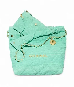 Chanel Сумка Mini 22 Turquoise Denim - фото 4