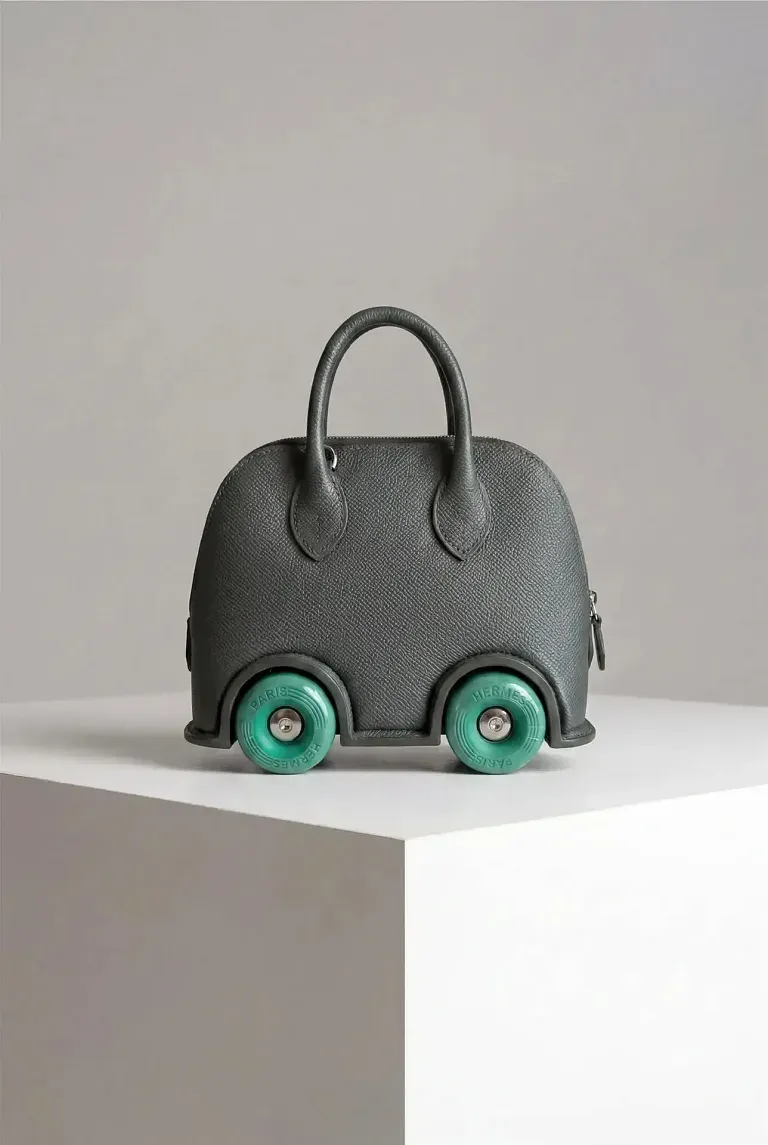 Сумка Hermes Bolide On Wheel Vert Mangrove Vert Vertigo Epsom Palladium Hardware - фото 1