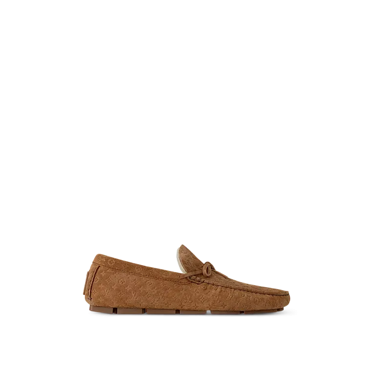 Мокасины LV Driver Shearling Louis Vuitton Cognac - фото 1