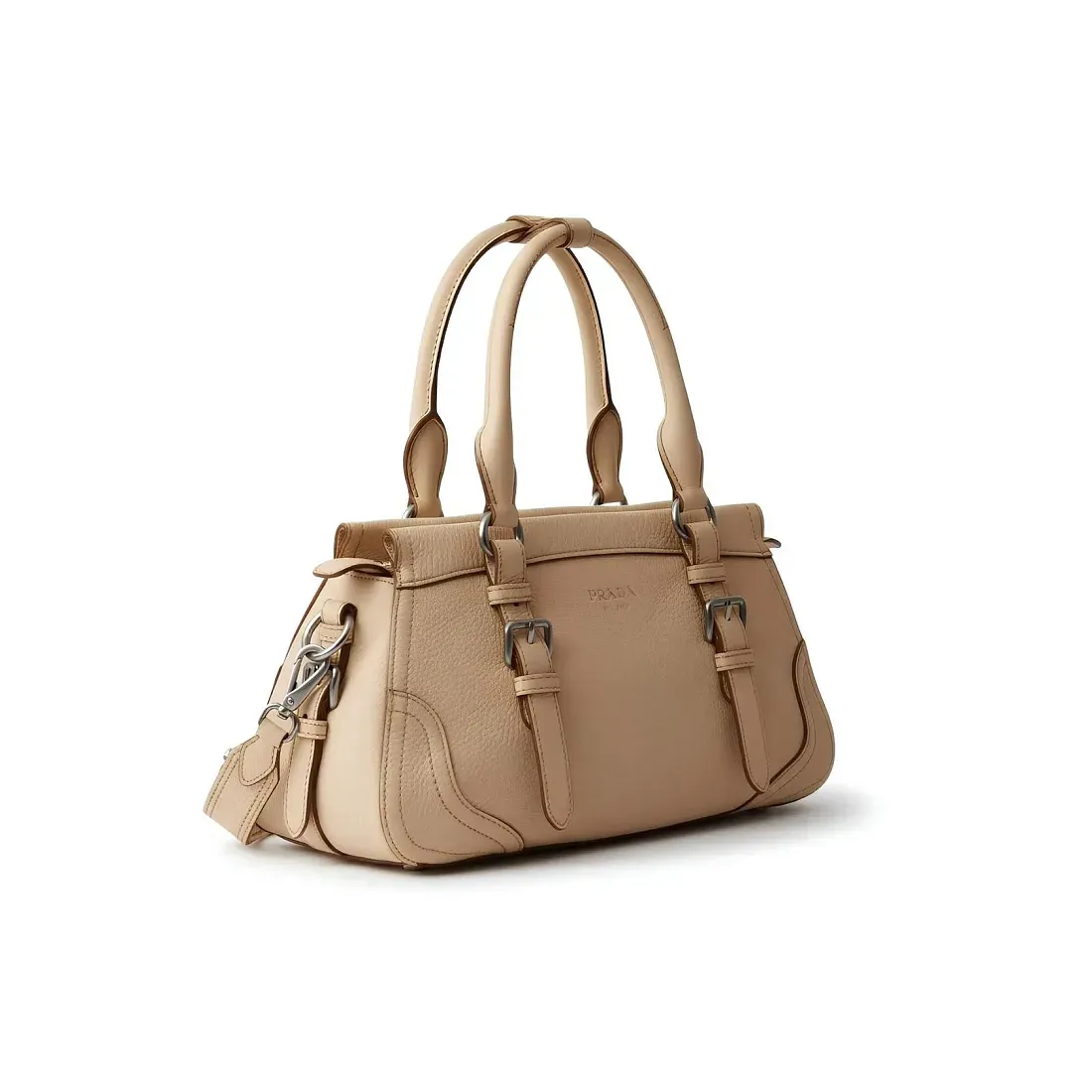 Prada Большая сумка-тоут Sand Beige - фото 4