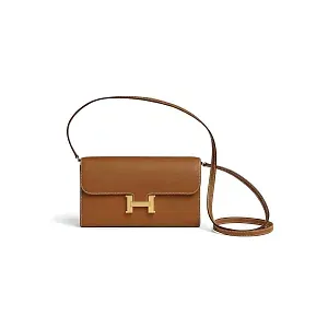 Hermès Мини-сумка Constance To Go Gold Evercolor Gold Hardware - фото 1