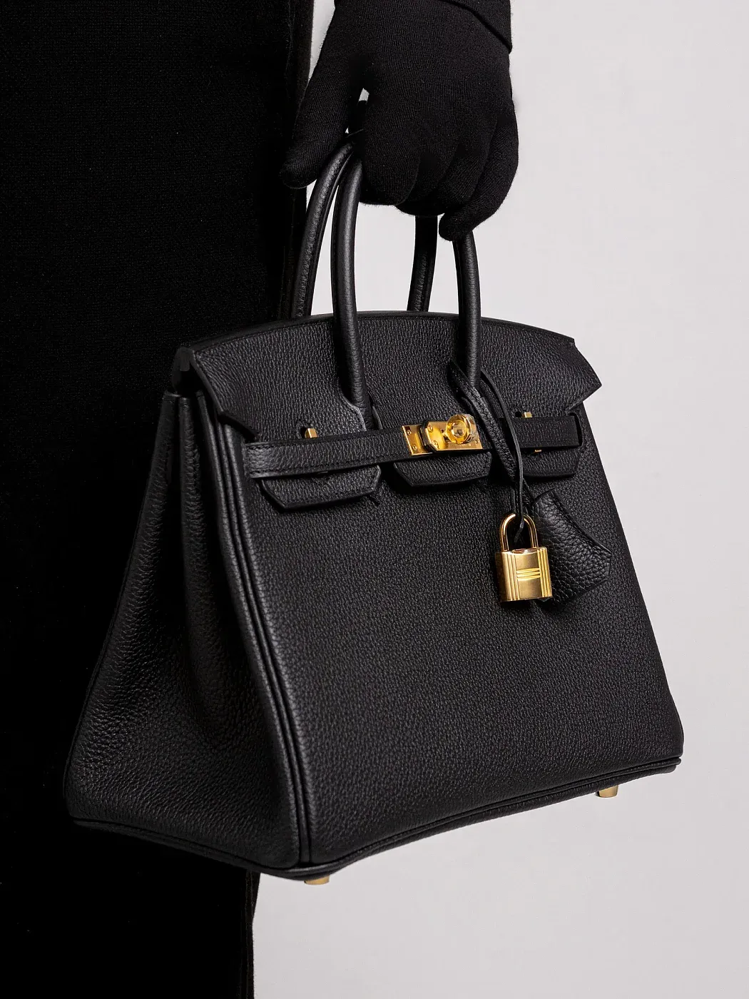 Hermès Сумка Birkin 25 Black Togo Gold Hardware - фото 2