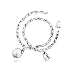 Tiffany & Co. Браслет Double-wrap bracelet, small size links in 925 sterling silver - фото 1