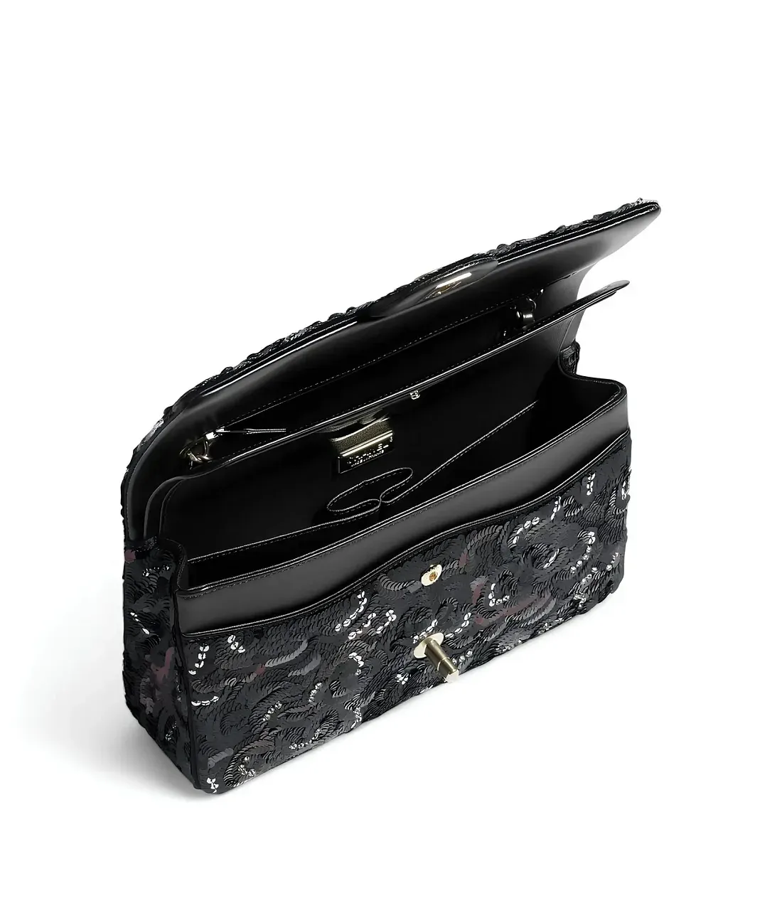 Chanel Классическая сумка 11.12 Black, Dark Gray and Burgundy - фото 3