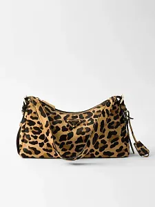 Prada Средняя сумка Aimee из кожи с леопардовым принтом - фото 1
