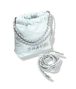 Chanel Сумка Mini 22 Light Blue - фото 3