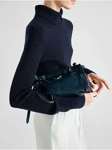 Prada Маленькая кожаная сумка через плечо Denim - фото 7