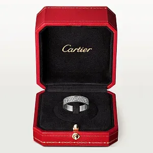 Cartier Обручальное кольцо Love с бриллиантовым паве White Gold - фото 5