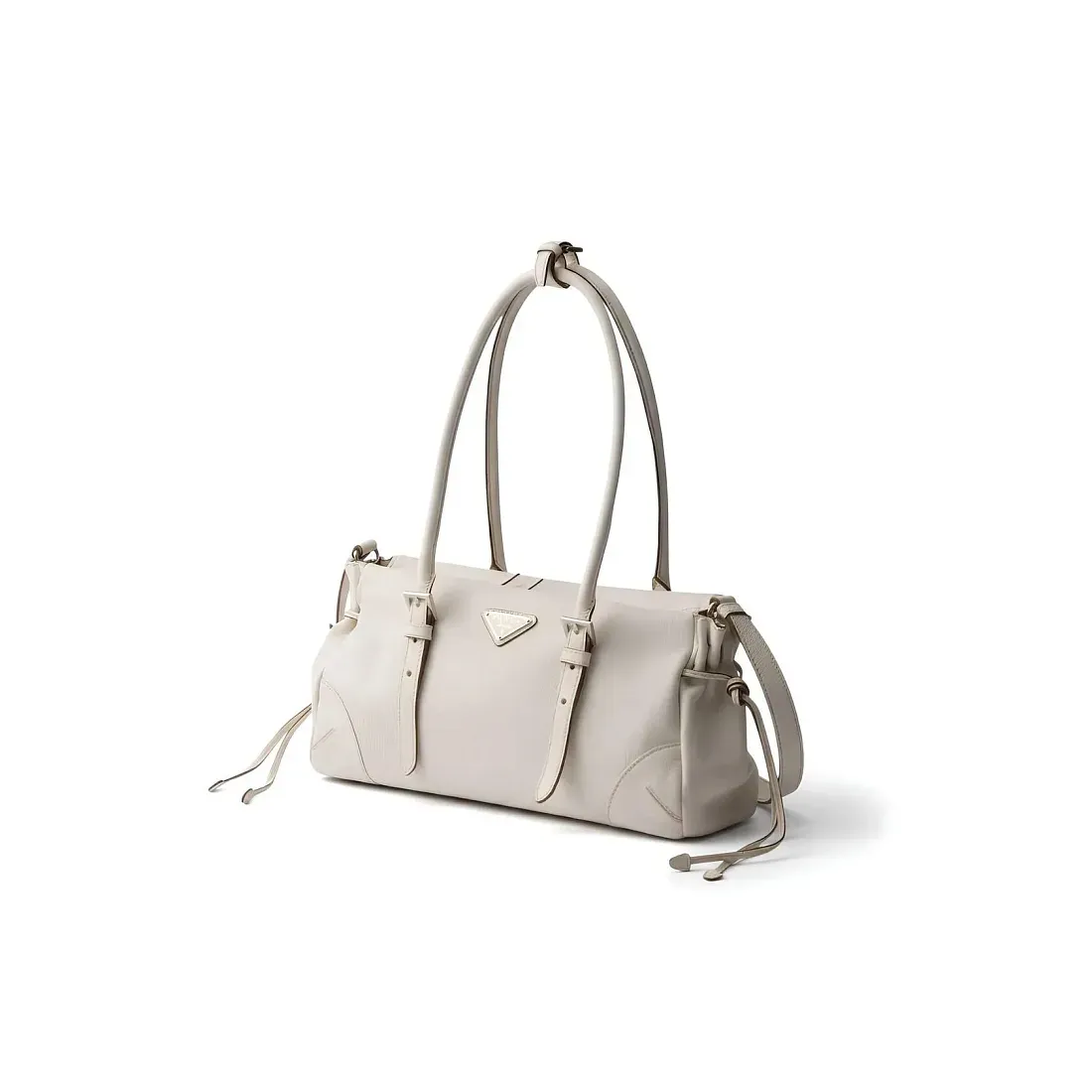 Prada Сумка-тоут Bonnie Chalk White - фото 3