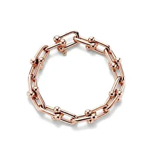 Tiffany & Co. Браслет Large link bracelet in rose gold - фото 1