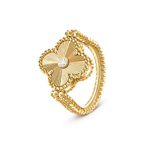 Van Cleef & Arpels Реверсивное кольцо Vintage Alhambra - фото 3