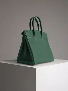 Hermès Сумка Birkin 30 Vert Moyen Togo Gold Hardware - фото 8