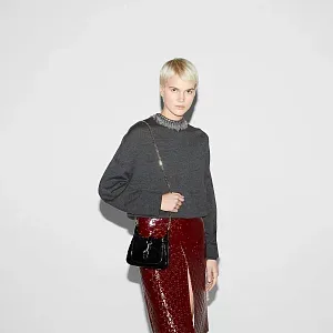 Gucci Мини-сумка Jackie Notte Black Patent - фото 2