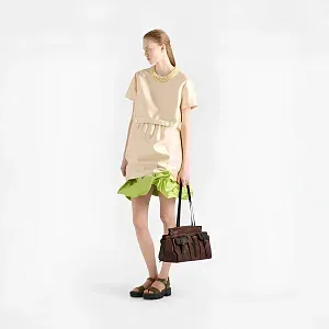 Prada Большая сумка-тоут Route Cocoa Brown - фото 2
