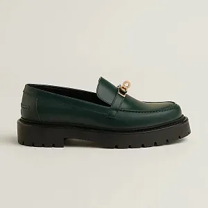 Hermès Лоферы Icone Vert Bouteille - фото 3