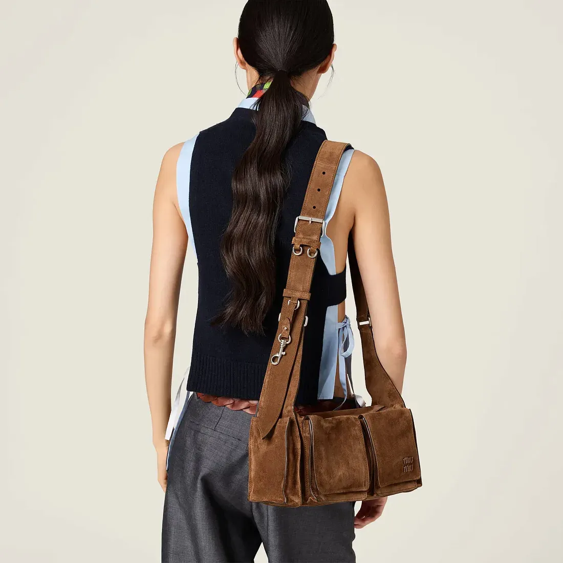 Miu Miu Сумка Utilitaire Cocoa Brown - фото 6