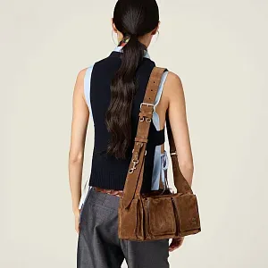 Miu Miu Сумка Utilitaire Cocoa Brown - фото 6