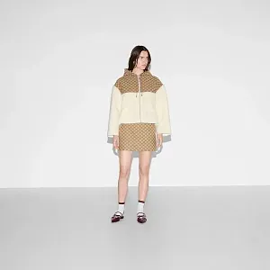 Gucci Куртка на молнии из шерсти интарсии GG - фото 2