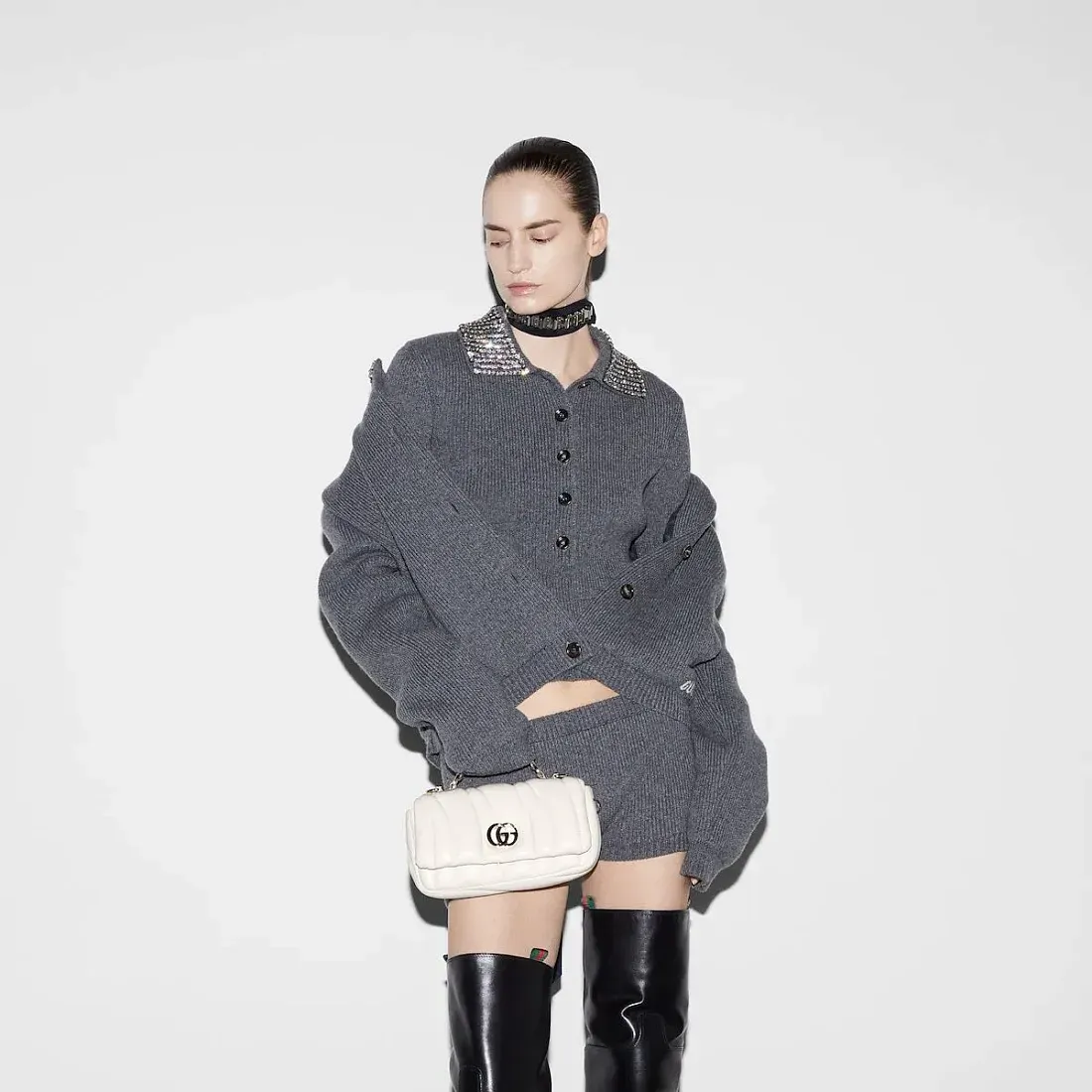 Gucci Мини-сумка с верхней ручкой GG Milano - фото 2