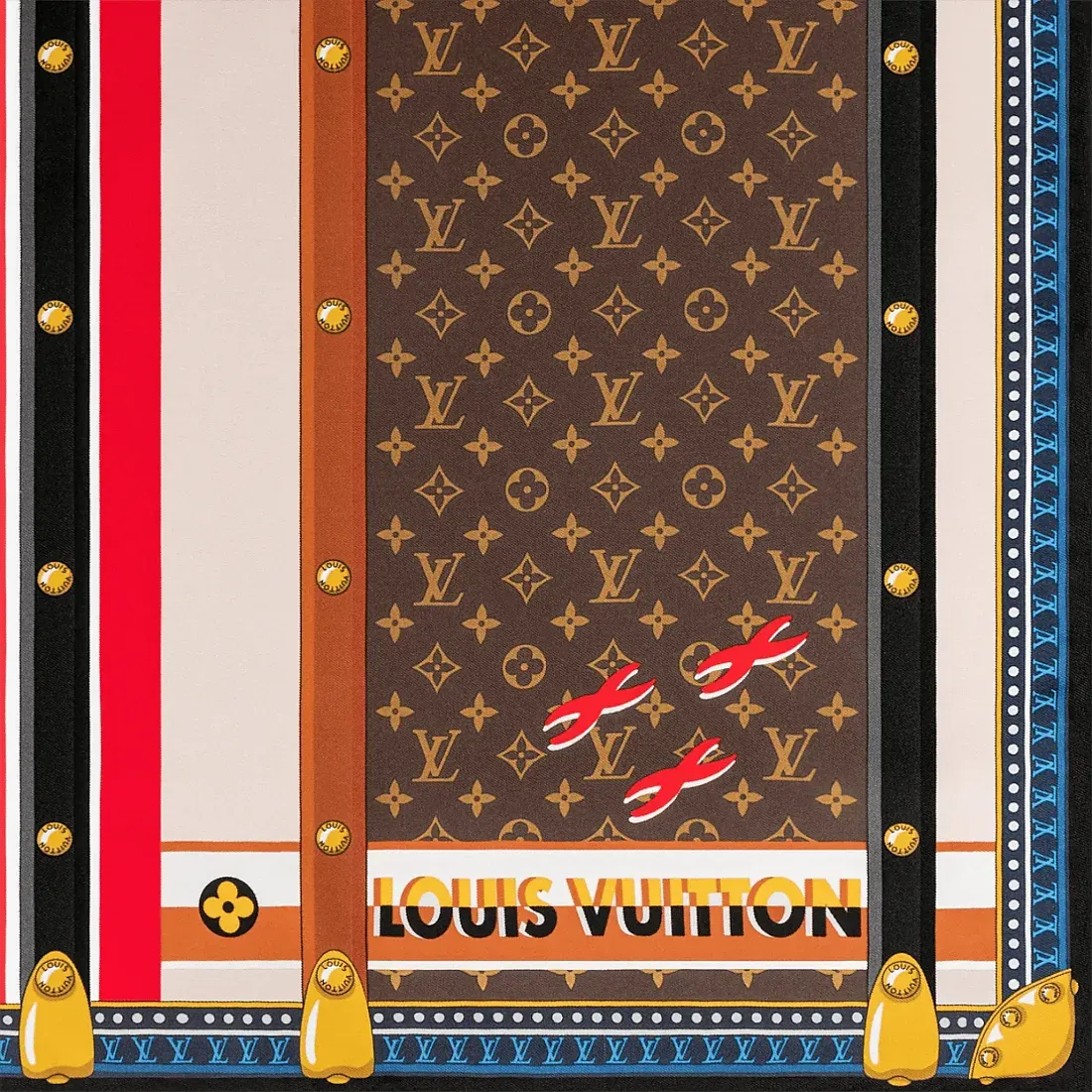 Louis Vuitton Платок-каре 45 Trunk In Love - фото 3