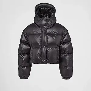 Prada Укороченный пуховик-трансформер из Re-Nylon - фото 1