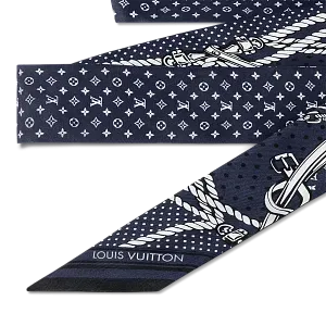 Louis Vuitton Шелковая лента Sailor Bandana BB Bleu Marine - фото 4