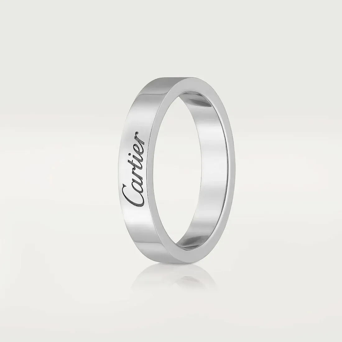 Cartier Обручальное кольцо C de Men 3 мм Platinum - фото 3