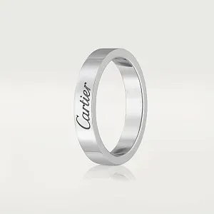 Cartier Обручальное кольцо C de Men 3 мм Platinum - фото 3
