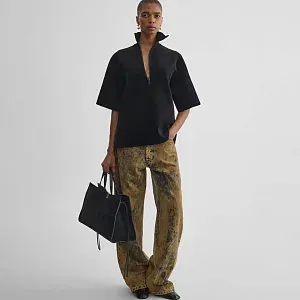Phoebe Philo Ассиметричная футболка с молнией - фото 2