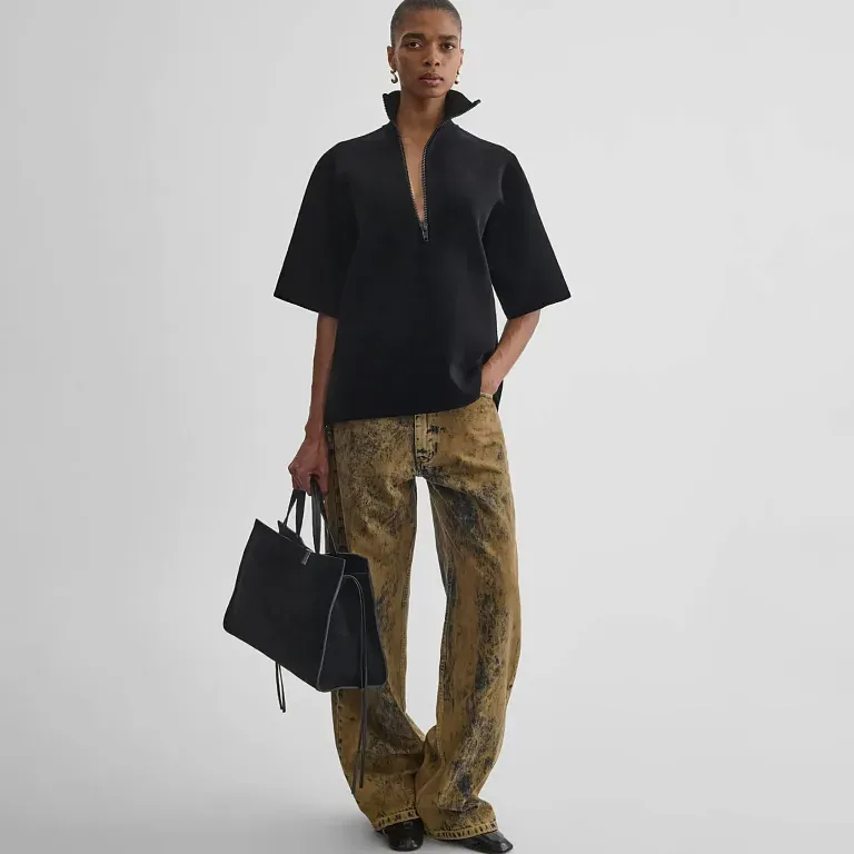 Ассиметричная футболка с молнией Phoebe Philo - фото 2