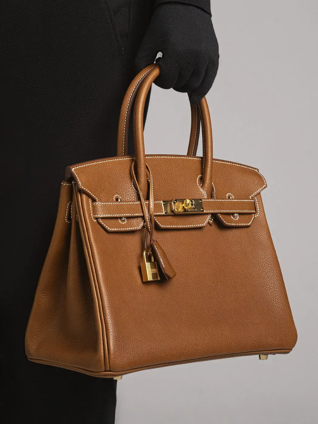 Hermès Сумка Birkin 30 Fauve Barenia Faubourg Gold Hardware - фото 2