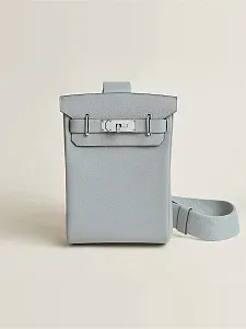 Hermès Рюкзак HAC a Dos PM Bleu Glacier Togo Palladium Hardware - фото 1