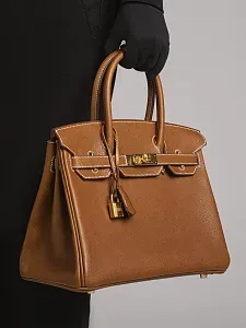 Hermès Сумка Birkin 30 Fauve Barenia Faubourg Gold Hardware - фото 2