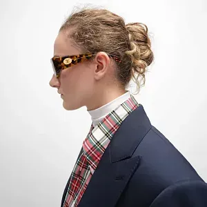 Celine Солнцезащитные очки Journey Acetate Spotted Havana - фото 5