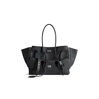 Balenciaga Сумка Bel Air среднего формата Black - фото 1