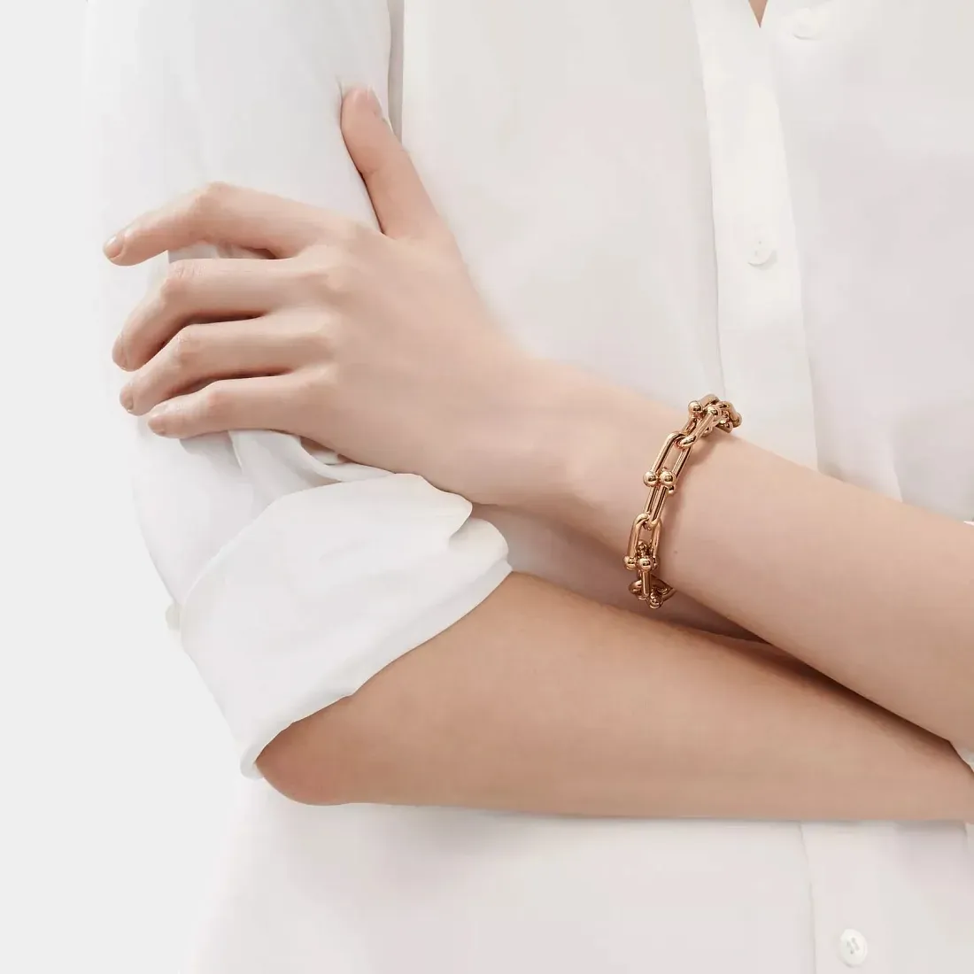 Tiffany & Co. Браслет Large link bracelet in rose gold - фото 2