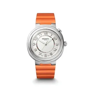 Hermès Часы Large 36 Cut Orange - фото 1